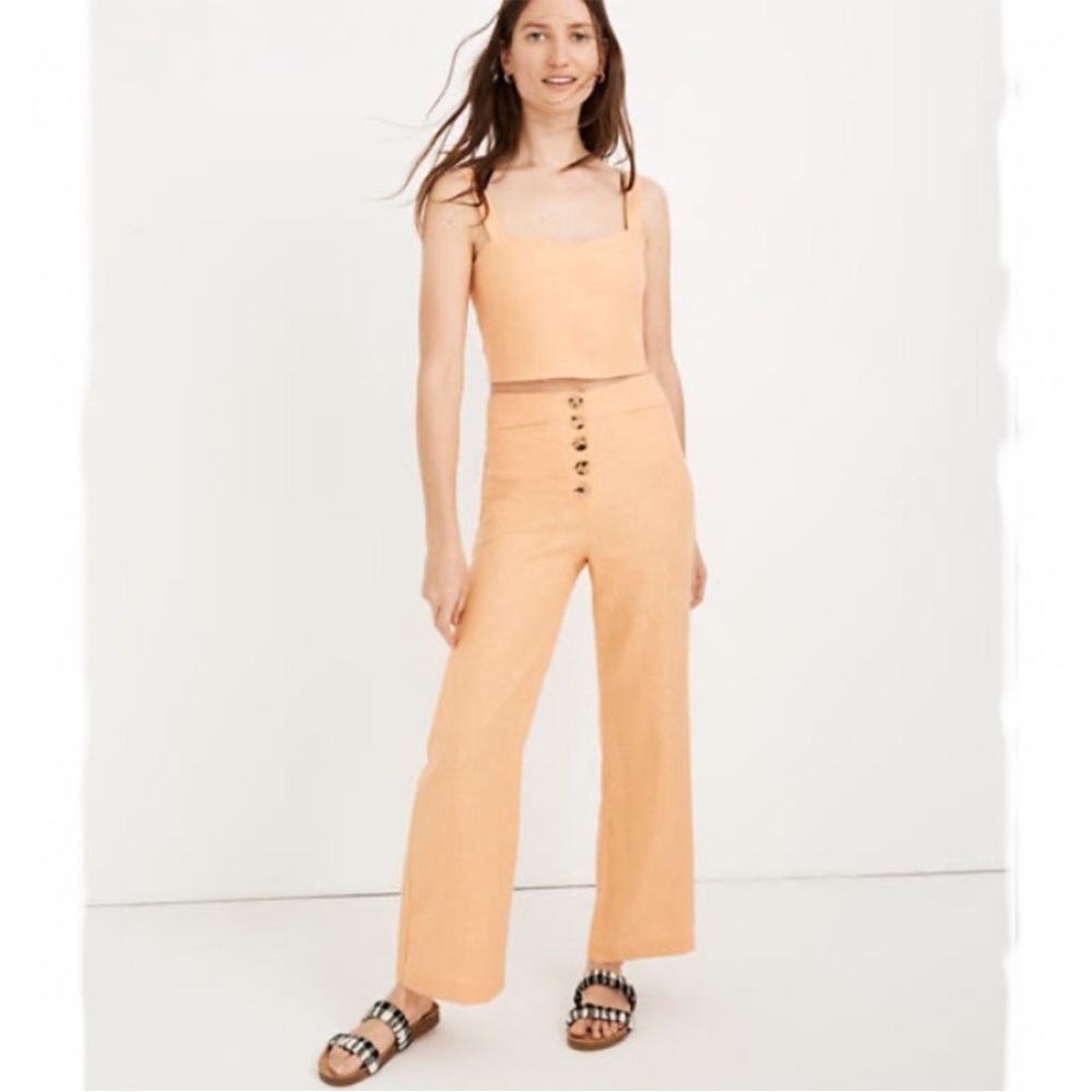 Paloma Wool Peach Linen Pants